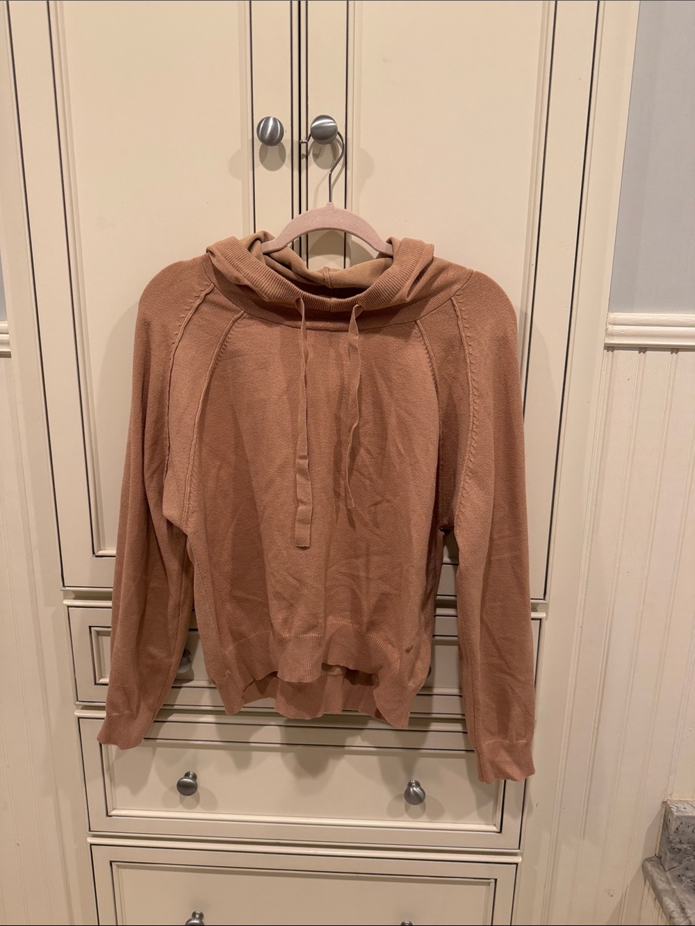 Heartloom Rose Tan Hoodie Sweater